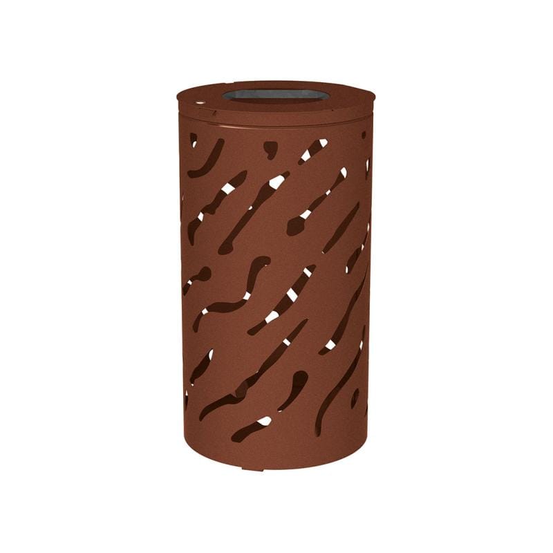 Cityscape Direct Venice Litter Bin Corten Effect / No Bucket