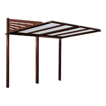 Cityscape Direct Conviviale Bicycle Shelter Corten Effect / Single Unit (No Cladding)