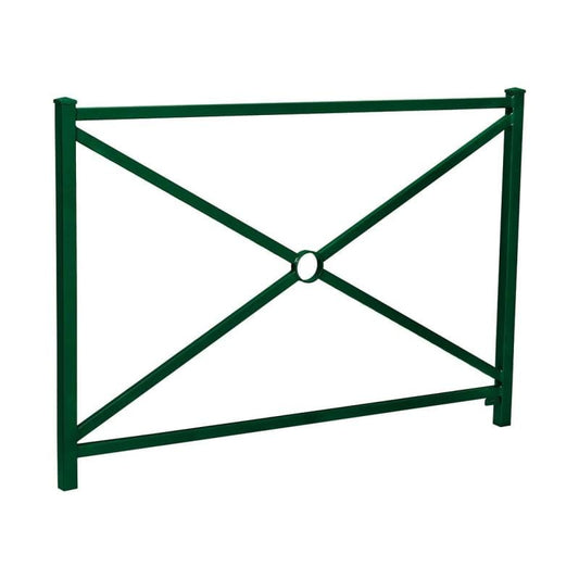Cityscape Direct Jersey Railing Cross / Green (RAL 6005)