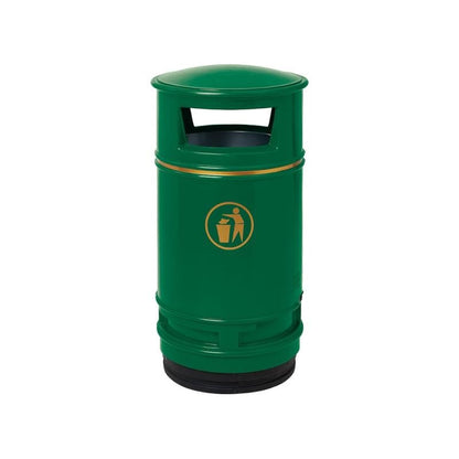 Cityscape Direct Morvan Litter Bin Green / 90 Litre (Floor Mounted)