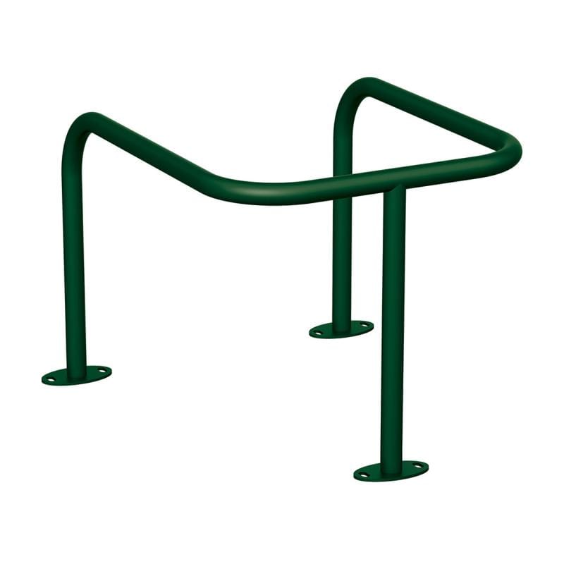 Cityscape Direct Pole Protector (35mm) Green (RAL 6005) / Base Plates