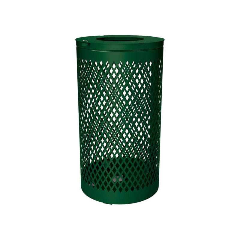 Cityscape Direct Losange Litter Bin Green (RAL 6005)