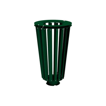 Cityscape Direct Lofoten Litter Bin (Steel) Green (RAL 6005) / No Bucket