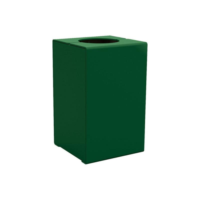 Cityscape Direct Kube Litter Bin (Steel) Green (RAL 6005) / No Lid