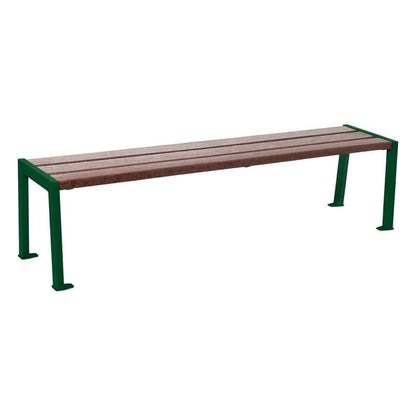 Cityscape Direct Silaos Bench (Steel and Recycled Plastic) Green (RAL 6005)