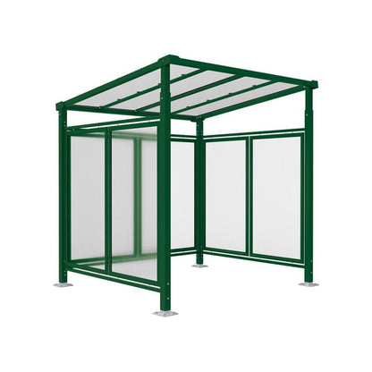 Cityscape Direct Milan Bicycle Shelter Green (RAL 6005) / Single Unit (Full Cladding)