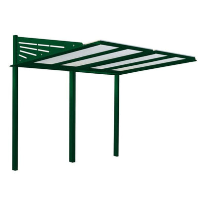 Cityscape Direct Conviviale Bicycle Shelter Green (RAL 6005) / Single Unit (No Cladding)