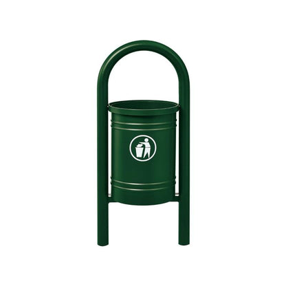 Cityscape Direct Vercors Litter Bin Green (RAL 6005)