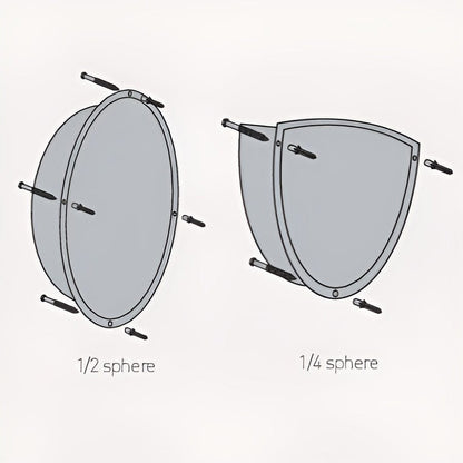 Cityscape Direct Industry and Workplace Hemispheric ¼ and ½ Sphere  Convex Mirrors