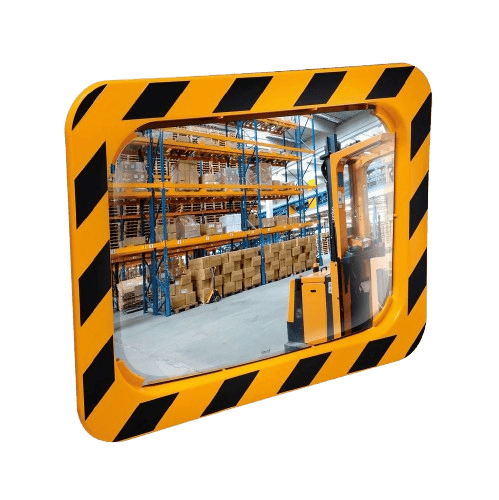 Cityscape Direct Industry and Workplace Mirrors with Yellow and Black Frame