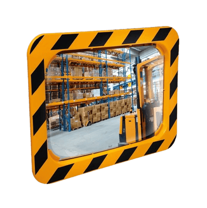 Cityscape Direct Industry and Workplace Mirrors with Yellow and Black Frame