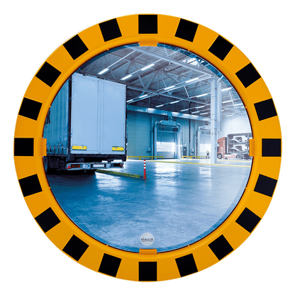Cityscape Direct Industry and Workplace Mirrors with Yellow and Black Frame