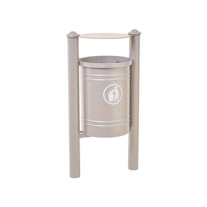 Cityscape Direct Province Litter Bin Light Grey (RAL 7044) / Agora