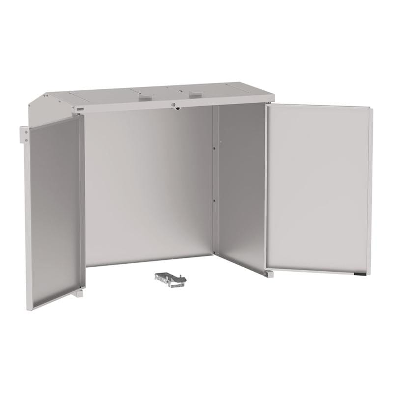 Cityscape Direct Berlin Wheelie Bin Enclosure Light Grey (RAL 7044)