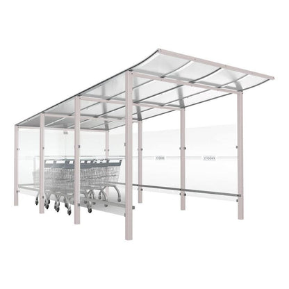 Cityscape Direct Modulo Trolley Shelter Light Grey (RAL 7044) / Concreting
