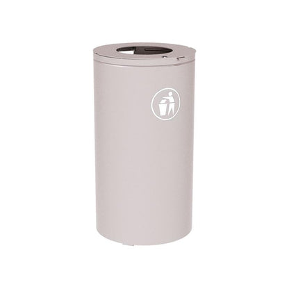 Cityscape Direct Olbia Litter Bin Light Grey (RAL 7044) / No Bucket