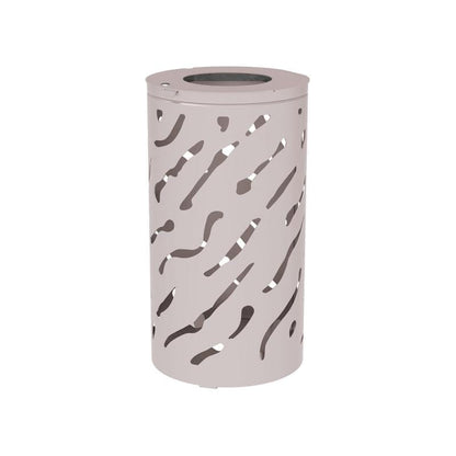 Cityscape Direct Venice Litter Bin Light Grey (RAL 7044) / No Bucket