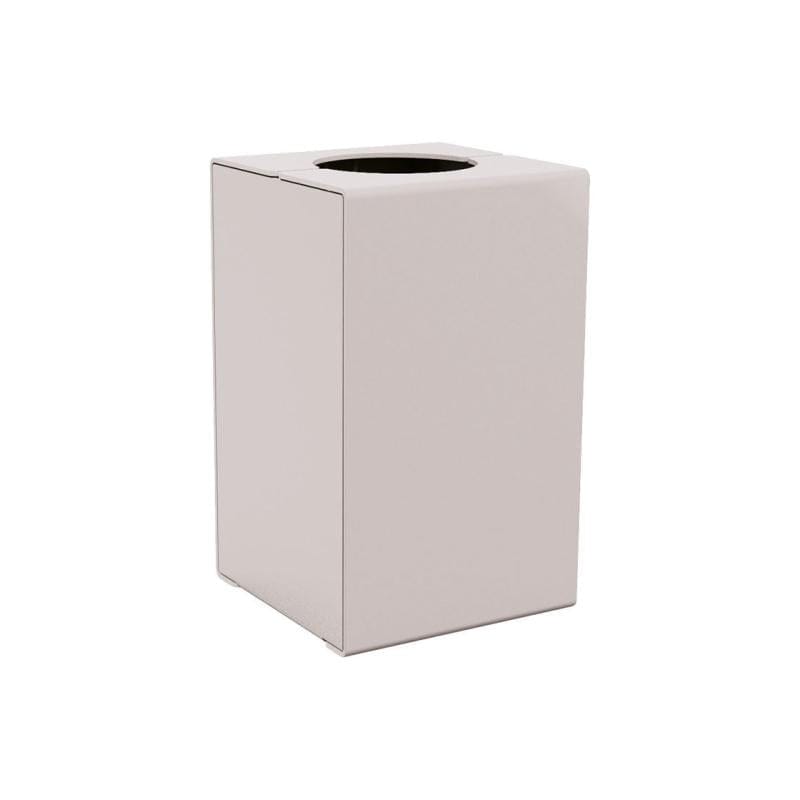 Cityscape Direct Kube Litter Bin (Steel) Light Grey (RAL 7044) / No Lid