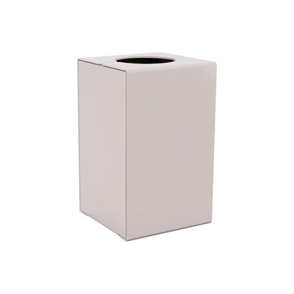 Cityscape Direct Kube Litter Bin (Steel) Light Grey (RAL 7044) / No Lid