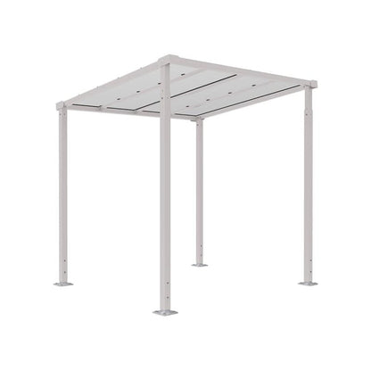 Cityscape Direct Milan Bicycle Shelter Light Grey (RAL 7044) / Single Unit (No Cladding)