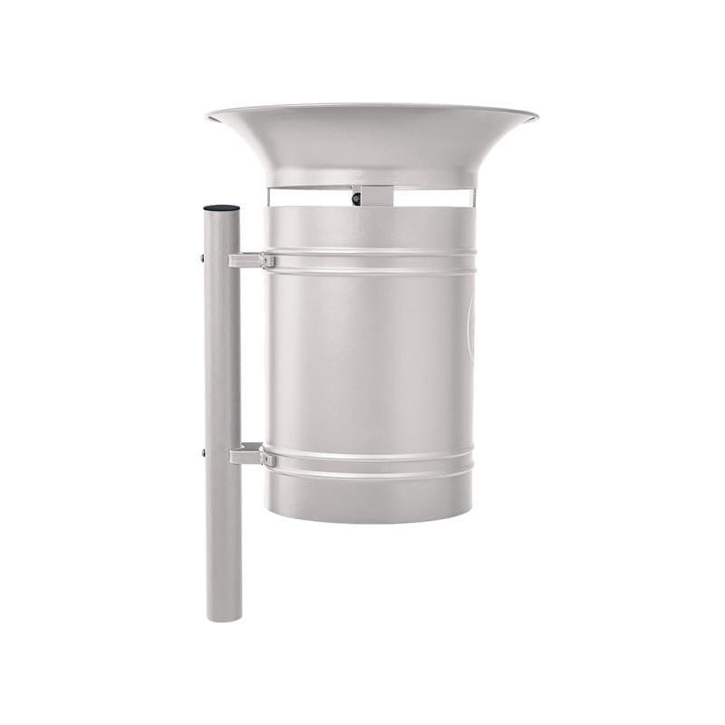 Cityscape Direct Valencia Litter Bin Light Grey (RAL 7044)