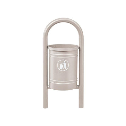 Cityscape Direct Vercors Litter Bin Light Grey (RAL 7044)