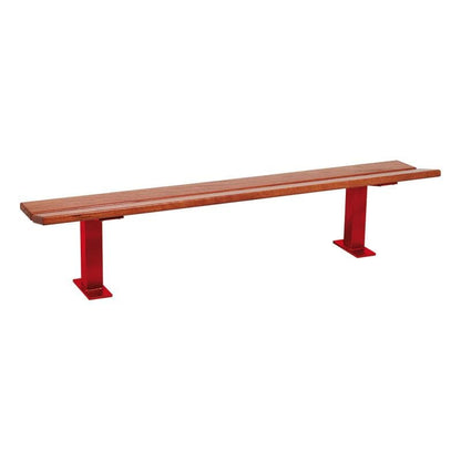 Cityscape Direct Pagoda Bench Light Oak / Burgundy (RAL 3004)
