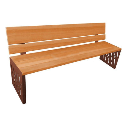 Cityscape Direct Venice Seat (Wood) Light Oak / Corten Effect