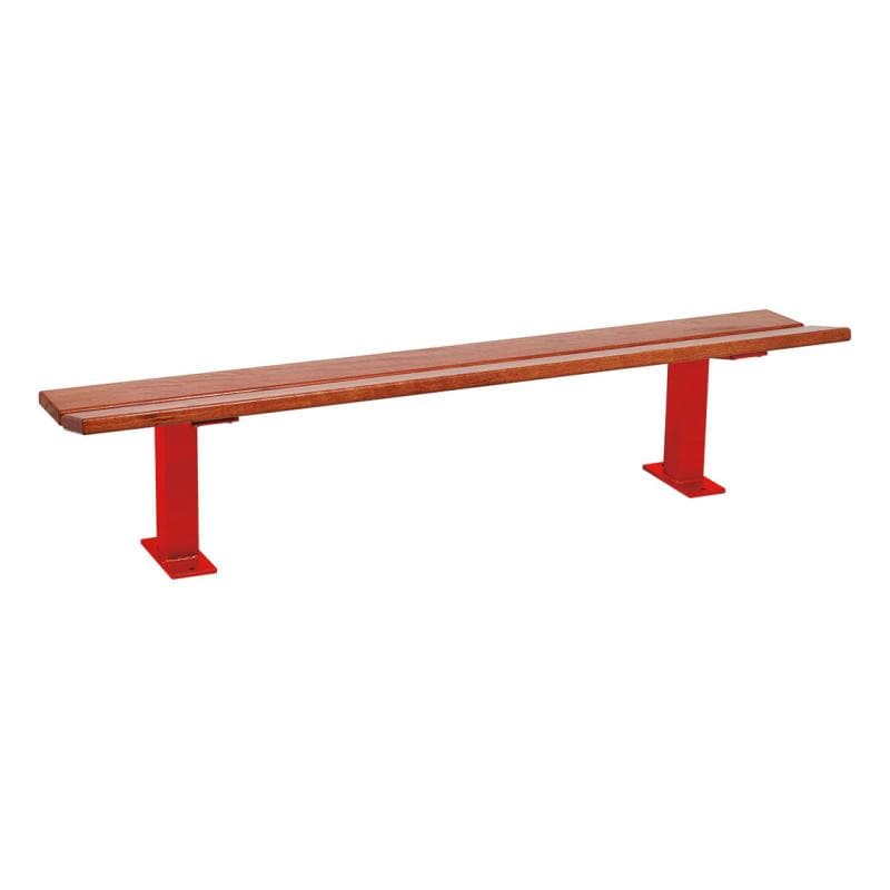 Cityscape Direct Pagoda Bench Light Oak / Red (RAL 3020)