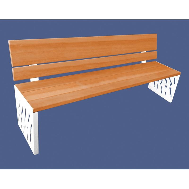 Cityscape Direct Venice Seat (Wood) Light Oak / White (RAL 9010)