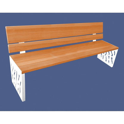 Cityscape Direct Venice Seat (Wood) Light Oak / White (RAL 9010)
