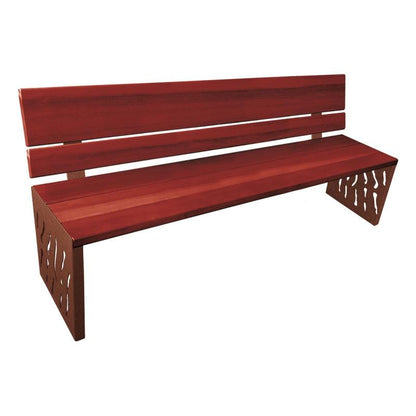 Cityscape Direct Venice Seat (Wood) Mahogany / Corten Effect