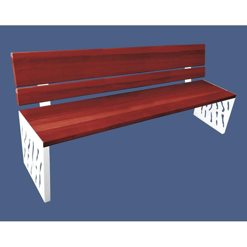 Cityscape Direct Venice Seat (Wood) Mahogany / White (RAL 9010)