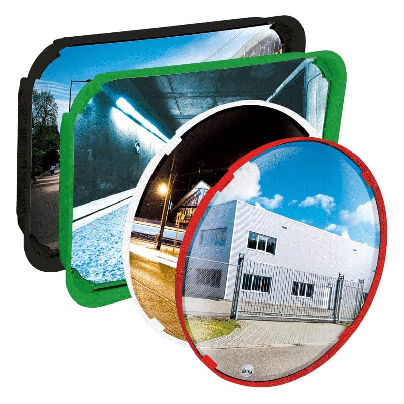 Multi-Purpose Mirror with Coloured Frames | Driveway Car Park Mirror ...