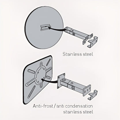 Cityscape Direct Multi-Purpose Stainless Steel and Anti-Condensation/Frost Mirror