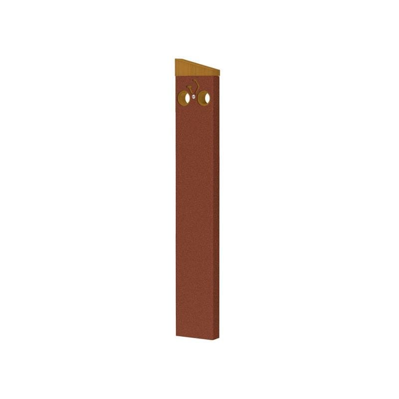 Cityscape Direct Silaos Bicycle Stand Oak / Corten Effect