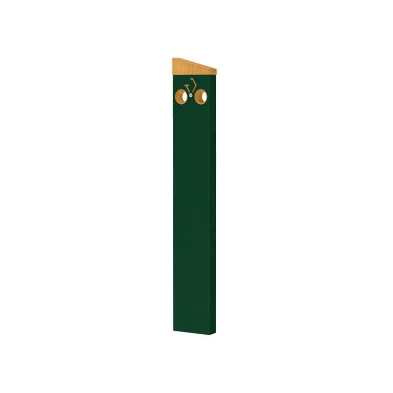 Cityscape Direct Silaos Bicycle Stand Oak / Green (RAL 6005)