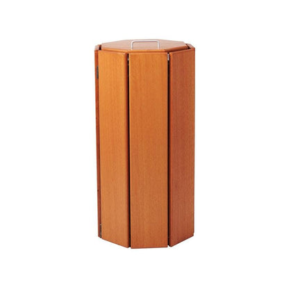 Cityscape Direct Seville Litter Bin Octagonal (with Bucket) / Light Oak