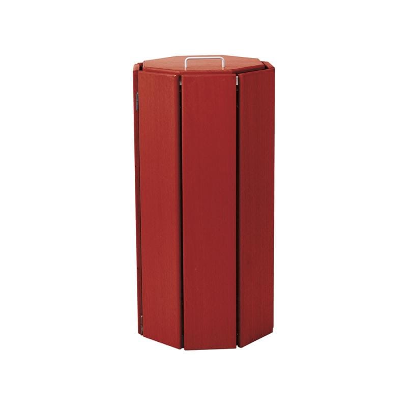 Cityscape Direct Seville Litter Bin Octagonal (with Bucket) / Mahogany