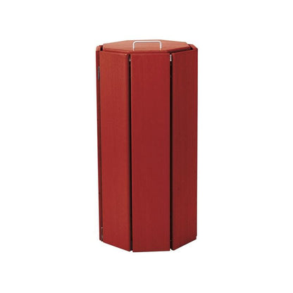 Cityscape Direct Seville Litter Bin Octagonal (with Bucket) / Mahogany