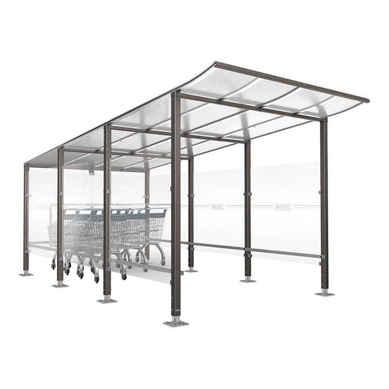 Cityscape Direct Modulo Trolley Shelter Procity Grey / Base Plates