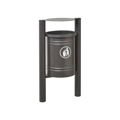 Cityscape Direct Province Litter Bin Procity Grey / Brushed Steel