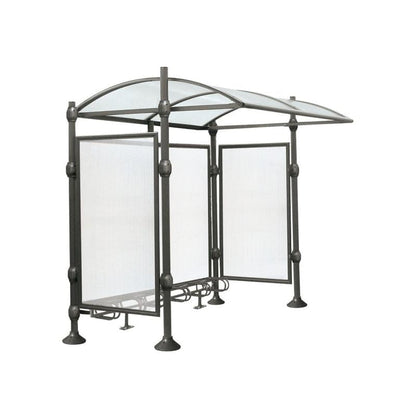 Cityscape Direct Province Bicycle Shelter Procity Grey / Brushed Steel / With Cladding