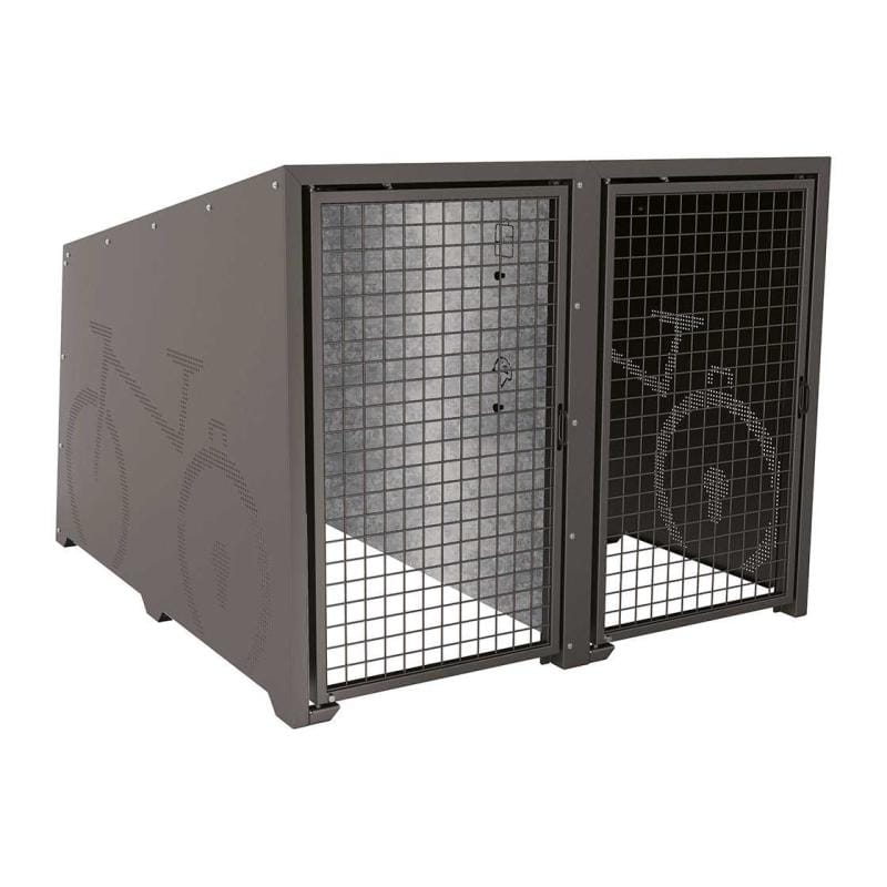 Cityscape Direct Berlin Bicycle Shelter Procity Grey / Galvanised and Painted (to match steel casing) / Not Required