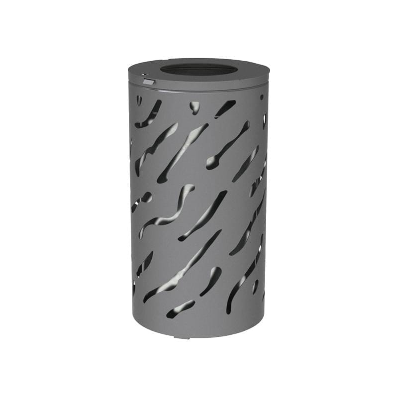 Cityscape Direct Venice Litter Bin Procity Grey / Galvanised Bucket (Unpainted)