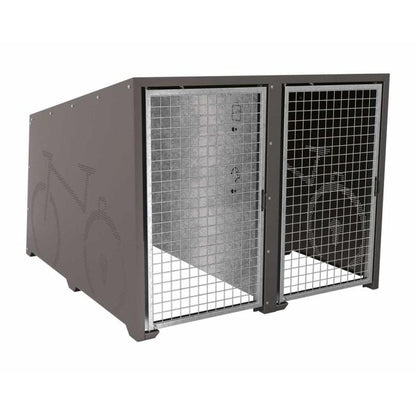 Cityscape Direct Berlin Bicycle Shelter Procity Grey / Galvanised Only / Not Required