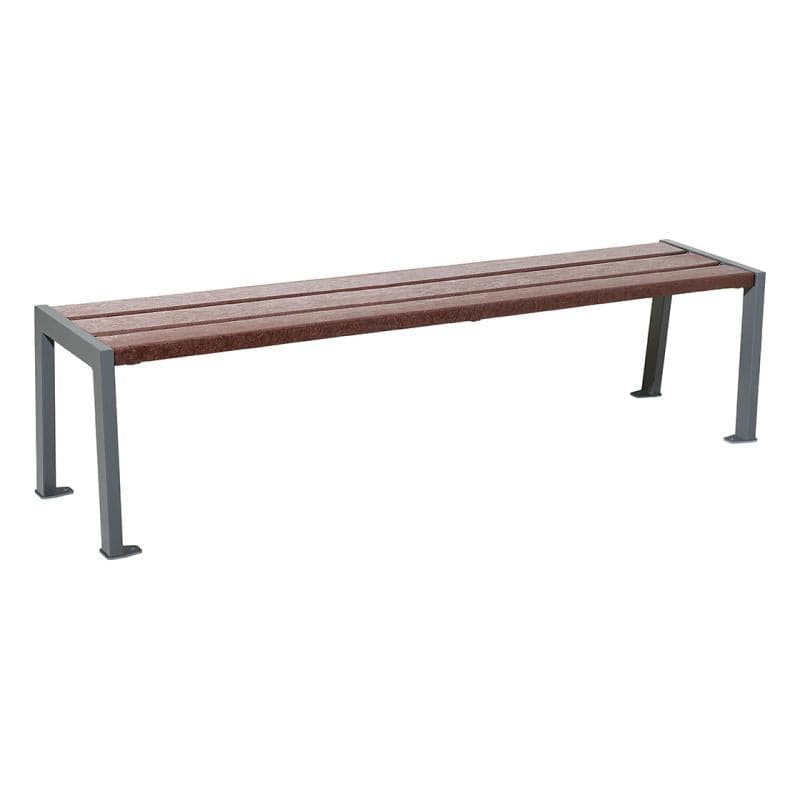 Cityscape Direct Silaos Bench (Steel and Recycled Plastic) Procity Grey