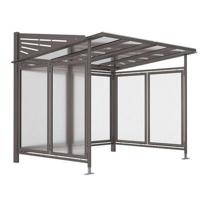 Cityscape Direct Conviviale Bicycle Shelter Procity Grey / Single Unit (Full Cladding)