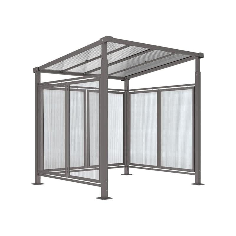 Cityscape Direct Milan Bicycle Shelter Procity Grey / Single Unit (Full Cladding)