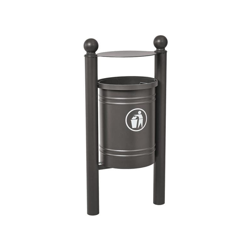 Cityscape Direct Province Litter Bin Procity Grey / Sphere